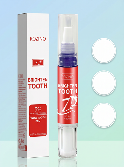 7D Brighten Tooth Whitening Pen, 5% Hydrogen Peroxide Snow Tooth Formula